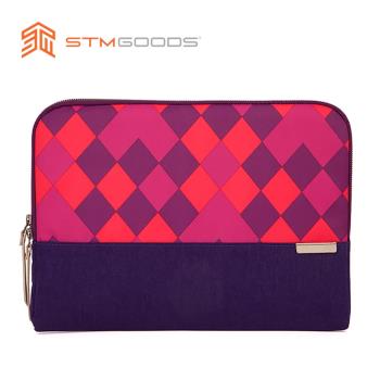 澳洲【STM】Grace Sleeve 15吋 時尚菱格紋筆電內袋 / 防震包 (紫)