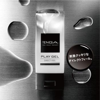 日本TENGA PLAY GEL DIRECT FEEL 潤滑液 160ml 黑色 刺激感