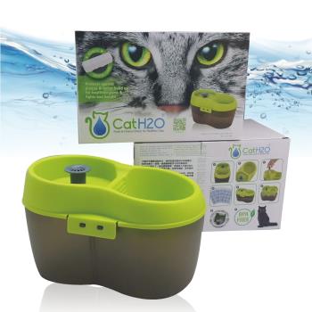【Dog Cat H2O】有氧濾水機 (犬貓共用) 森林綠 2L