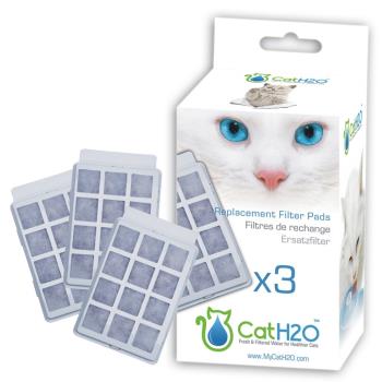 【Dog Cat H2O】有氧濾水機 (犬貓共用) 活性碳濾棉(3個/入)-2入