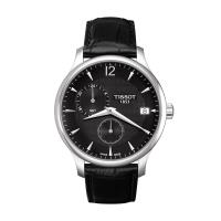 TISSOT Tradition GMT 二地時區經典腕錶-黑/42mm T0636391605700