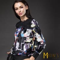 MONS成熟氣質精品絲絨上衣