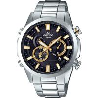 EDIFICE 世界時間太陽能電波錶 EQW-T640YD-1A9 黑x金