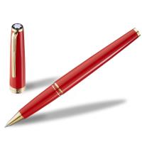 MONTBLANC 萬寶龍PIX鍍金夾鋼珠筆-紅金色 117654