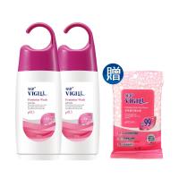 VIGILL 婦潔-滋潤嫩白 私密沐浴露 2瓶特惠組(220ml/瓶X2 加送生理潔舒巾X1)