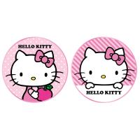 台灣製造 正版三麗鷗授權 Hello kitty 金屬邊框玻璃面無線充電盤