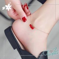【伊飾童話】冰晶雪花*玫瑰金鈦鋼手腳鍊