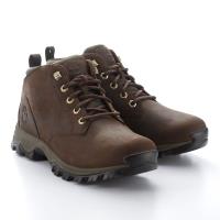 Timberland男款深棕色 Full-Grain戶外中筒靴A1VP2D71