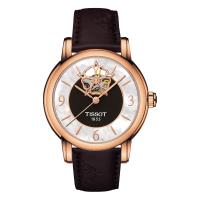 TISSOT Lady Heart 花朵鏤空機械女錶-珍珠貝x玫瑰金框/35mm T0502073711704