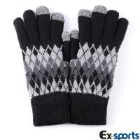 Ex-sports 觸控手套 智慧多功能(男用款-菱X)