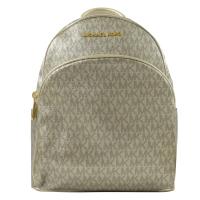 MICHAEL KORS ABBEY 滿版MK LOGO PVC 雙肩後背包.金