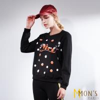 MONS專櫃精品活力字母設計長袖上衣