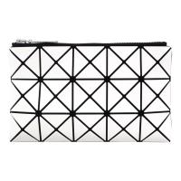 ISSEY MIYAKE 三宅一生 BAOBAO 3x5幾何方格長型亮面零錢手拿包-白