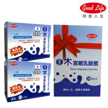 【得意人生】日本進口 木寡糖乳酸菌禮盒組(30包x4盒/組)