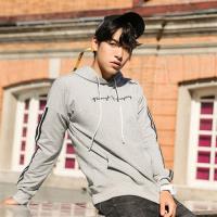 Jimmy Wang 酷帥連帽灰色上衣