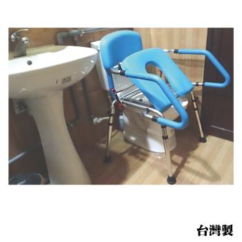 感恩使者 方便推臀椅 ZHTW1755(移動馬桶椅-無輪、可當馬桶扶手、洗澡椅 需自行簡易組裝)-台灣製