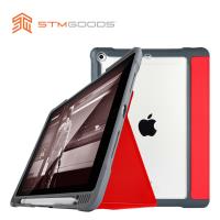 澳洲【STM】Dux Plus 系列 iPad 9.7吋 (2018)專用 軍規防摔保護殼 可收納Apple Pencil (紅)