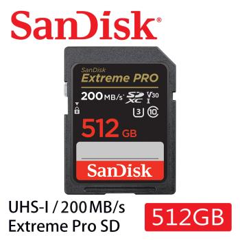SanDisk Extreme Pro SDXC UHS-1(C10/U3/V30) 512GB 記憶卡[公司貨]