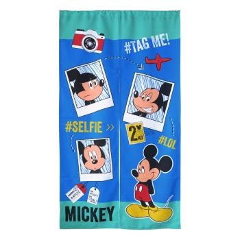 Disney米奇旅遊寫真長門簾MK7020-藍色150x85cm