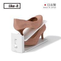 日本like-it 可調式鞋類收納整理架(6入組)