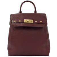 MICHAEL KORS 專櫃款 Addison 鉚釘雙肩後背包.啞血紅
