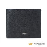 BRAUN BUFFEL PLAYA佩雅系列8卡短夾 -黑色 BF303-313-BK