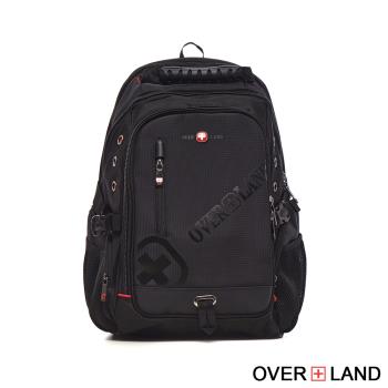 OVERLAND - 美式十字軍 - 品牌LOGO浮印多夾層後背包 - 30691