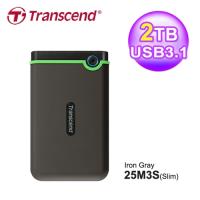 【Transcend 創見】StoreJet 25M3 2TB 薄型行動硬碟 TS2TSJ25M3S 軍綠