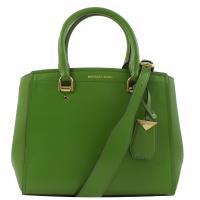 MICHAEL KORS Benning 牛皮手提兩用包.綠