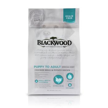 Blackwood 柏萊富 無榖全齡低敏純淨(雞肉+碗豆) 狗飼料-30磅*1包