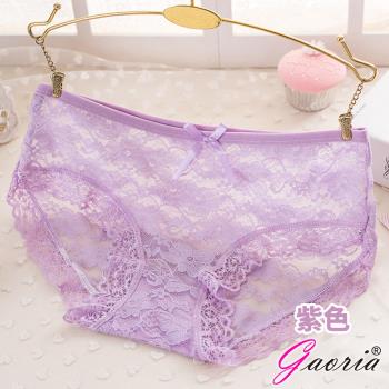 Gaoria 悸動芳心 低腰蕾絲性感三角褲 (紫)