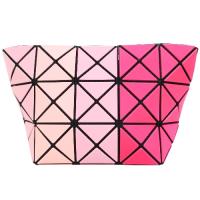 ISSEY MIYAKE 三宅一生BAOBAO 3X5霧面三色幾何化妝包(粉紅)