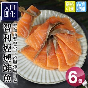 築地一番鮮-嫩切煙燻鮭魚6包組(100g/包)