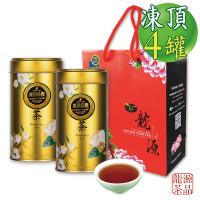 【龍源茶品】國寶限定版凍頂烏龍鵲茗茶罐4罐組(150g/罐)-共4罐/600g/附提袋