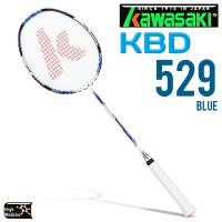 Kawasaki KBD629 超輕量全碳纖維羽球拍(藍)(已穿線)