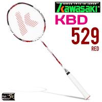 Kawasaki KBD629 超輕量全碳纖維羽球拍(紅)(已穿線)