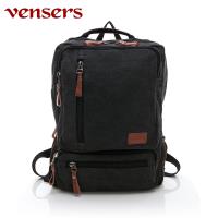 vensers 韓潮棉麻包系列~後背包(D056902黑色)