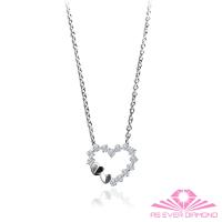 【AS EVER DIAMOND】國際臻品珍藏 0.21克拉鑽墜 白18K金 愛心鑽墜