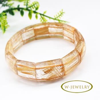 W-jewelry冰透鈦晶手環(24k鈦晶-大尺寸)（3A等級）)