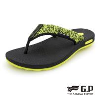 G.P 男款和風輕量織帶人字拖鞋G9032M-綠色(SIZE:39-44 共三色)