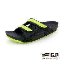 G.P 男款機能透氣舒適雙帶拖鞋G9030M-綠色(SIZE:39-44 共三色)