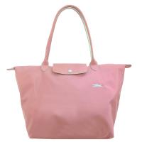LONGCHAMP Le Pliage 長把折疊水餃包(大/古董粉紅)