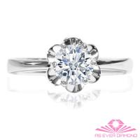 【AS EVER DIAMOND】完美婚戒 GIA50分鑽戒 F/VS2/3EX 綻放花朵美鑽戒