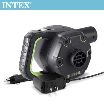 INTEX 3合1可蓄電充氣幫浦110V+12V+蓄電池(充洩二用)(66641)