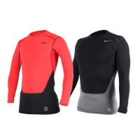 NIKE PRO COMBAT 男長袖緊身衣-保暖 慢跑 健身 緊身T恤