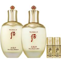 Whoo 后 天氣丹華炫重生水(150ml)(無盒版)+重生乳(110ml)(無盒版)+皇后乳液(5ml)+精華凝露(5ml)