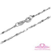 【AS EVER DIAMOND】義大利14K金項鍊 高級花式鍊子饗宴 菱格紋刻面