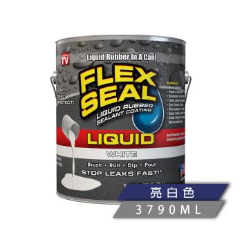 美國FLEX SEAL LIQUID萬用止漏膠(亮白色/加侖裝)