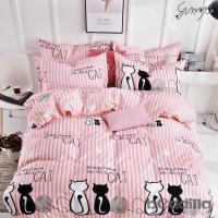 BEDDING-活性印染5x6尺春夏涼被-貓咪凱特