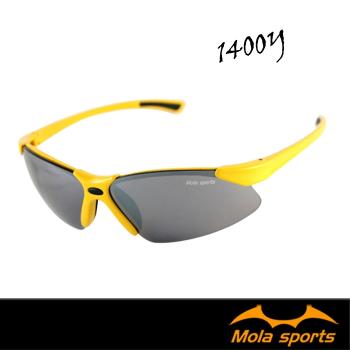 Mola摩拉運動太陽眼鏡 UV400 男女 超輕量23g 小到一般臉 1400y-跑步/高爾夫/戶外/登山